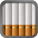 icon, six cigarettes lined up vertically against a gray background