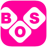 BOS 2014 icon: white letters B O S in diamonds over a solid magenta background